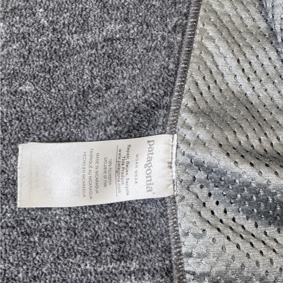 Patagonia Classic Synchilla Fleece Jacket Mens Large Full Zip Grey Gray READ - Picture 10 of 12